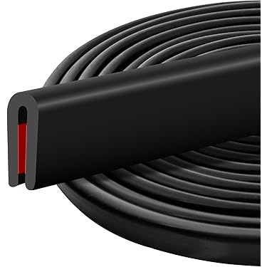 Auto Lock Seal Weather Strip Door Window Lock Trunk Hood Edge Trim 20ft Rubber E - Foto 5