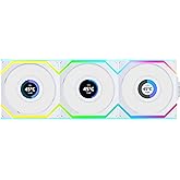 Lian Li UNI FAN REVERSE SL WIRELESS LCD 3x120mm White Case Fan (G99.12RSLLCD1W3W.00)