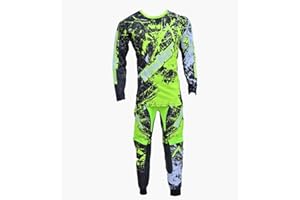 WinNet Completo tuta kit per moto da cross enduro quad maglia e pantalone giallo fluo
