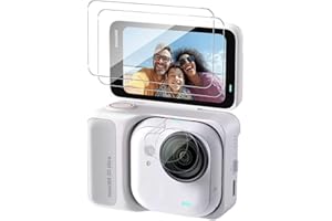 Locofun Pellicola Vetro Temperato per Insta360 GO Ultra e Protezione Lente Fotocamera, Durezza 9H Schermo Protettiva Film [2+2 Pezzi], Anti Graffi Niente Bolle