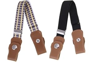 WXNPA Cintura Elastica Bambini, 2 Pezzi Cinghie Elastiche Senza Fibbie Ragazzi e Ragazze, Cintura Regolabile per Bambini da 2-12 anni