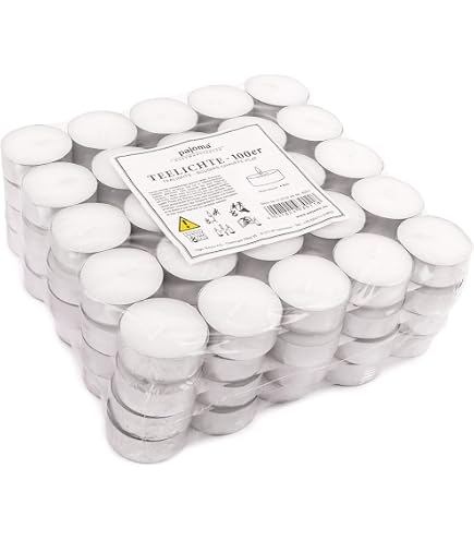 Bolsius Lot De 240 Bougies Chauffe-Plat 6 Heures – Cire Végétale Naturelle, Sans Huile De Palme, Blanc Pur