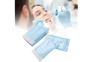 BAVOOTY Self Sealing Sterilization Pouch,Self Sealing Cleaning Pouch,Self-Sealing Oral Sterilization Bag,Self Seal Sterilization Pouches,Autoclave Sterilizer Bags Pouch for Dentist Tools,100pc,70 X 230 mm