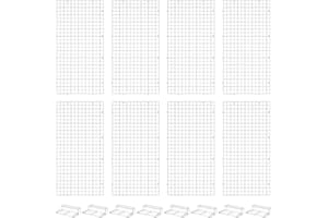 BENECREAT 8 Pcs Clear Aquarium Lid Hood, 15x29.7x0.7cm Rectangular Fish Tank Top Cover, Plastic Grid Isolation Board with 8 Pcs Aquarium Plastic Cover Board Clips