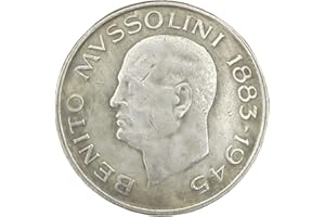 QUEAMBLER Commemorativa Moneta Mussolini Collezione Antico Italiana Moneta