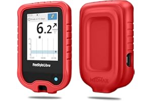 ‎MEDMAX MEDMAX Hülle für Freestyle Libre 3/2 / Libre Reader Blutzuckermessgerät, Leichte stoßfeste Anti-Rutsch Silikon Schutzhülle Cover mit erhabener Abschrägung, (Rot)