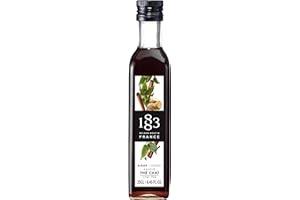 1883 Maison Routin Premium Chai Tea Syrup for Coffee, Latte, Iced Tea, Desserts - Vegan-Friendly, Allergen-Free, No Preservatives - 250ml Glass Bottle