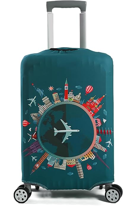 Cover Protettiva Per Valigia 7-Mi - Elastica, Anti-Polvere, Impermeabile, Per Trolley 19-32 Pollici, Nero - Foto 13