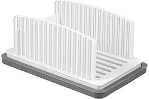 QINGLANG Bread Slicers for Homemade Bread Adjustable Width Bread Cutting Guide with Crumb Tray Foldable and Compact Loaf Cutting Board Bread Slicing Tool for Loaf Sourdough Sandwich