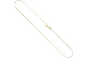 EDELIND Sehr feine 0.8mm Goldkette Damen Echtgold | Halskette in 333/375/585/750 Gelbgold 8K/9K/14K/18K | Kette Gold Made in Germany