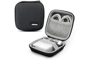 Gdraco Kabeltasche Reise Aufbewahrungstasche Elektronik Organizer für MacBook Air/Pro Kabel USB-Kabel SD-Karten Festplatte E-Book Kindle iPad Energienbank (Schwarz)