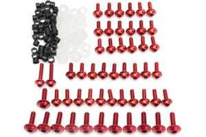 AUBLINTO 158 piezas Kit tornillos carenado motocicleta,Kit De Tornillos De Carenado De Motocicleta Tuercas Tornillos Clips Moto carenado Pernos Sujetador Kit Para Yama=ha Y=ZF R6 1999 2000 2001 2002