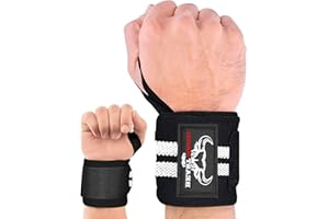 Beast Rage Gym Sangles d'haltérophilie pour fitness Sangle de support de poignet rembourrée en néoprène pour musculation, entraînement, sangle de traction, accessoires de fitness pour hommes et femmes