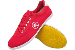 ForceRoute Chaussures Kung Fu Wushu Wing Chun,Chaussures d'entraînement Chinoises Taichi,Homme Femme,Karate Taekwondo Chaussures,Shaolin Qi Gong Wing Chun Les Chaussures,Canevas,Unisexe