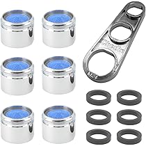 Aeratore Rubinetto M16 - Set Da 2 Pezzi, Cromato, Per Risparmio Acqua