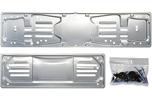 Cora 000116008 Set Portatarga 99, Alluminio Anteriore e Posteriore con Kit Fissaggio