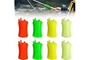 Pizsieat 8 Stück Angelrute Krawattenhalter Angelrutenhalter Angelrute Schutz Befestigung Gummi Fishing Rod Fixed Ball Wiederverwendbare Rutenhalter Angelwerkzeug für Angelrute (Gemischte Farben)