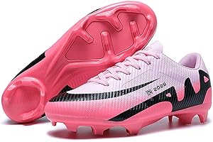 NaLatia Chaussures de Football Garçons Spike Crampons Baskets Foot Enfants Chaussures de Foot Fille Chaussures de Sport Adolescents Unsisexe Taille 32-46