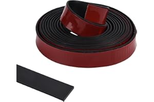 FUNNYTEK Tira de goma autoadhesiva de neopreno, rollos de goma sólida para bricolaje, arandelas, manualidades, almohadillas, protección de suelos, soportes, sellado de revestimiento de suelo, nivelación, sello