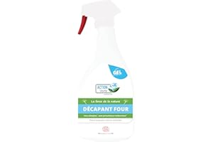 ACTION VERTE - Décapant four - Dissout les graisses cuite et carbonisées - Formule naturelle - Contact alimentaire - Format gel - 1L - Fabrication française - Réservé aux professionnels