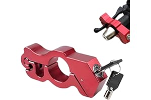 VAILEAL Universal Motorcycle Lock, Portable Handlebar Throttle Lock, Electric Handlebar Anti-Theft Lock, Motorbike Security, Front Brake and Clutch Locks for Dirt Bike, for Moped Scooter Motorbike, ATV,