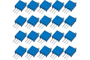 Innfeeltech 20 Stück 10K Ohm Multiturn Trimmer Potentiometer Blau Einstellbarer Variabler Widerstand