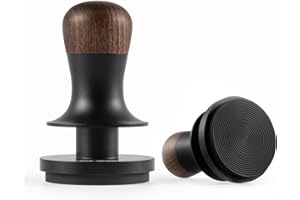 MHW-3BOMBER Presión constante de 58,35 mm, prensador de café con revestimiento de titanio, 3 prensadores de 30 libras con resorte de 58 mm, con retroalimentación de sonido, color negro, modelo