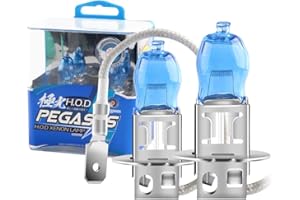 KaiDengZhe 2pcs H3 100w Super Brillant Blanc 6000K Halogène au Xénon Ampoule 12v Voiture Phare Antibrouillard Remplacement de la Lampe