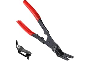 FIVEMILEBRO Pinze a scatto per rivetti in plastica per auto, strumento pratico per rimuovere i rivetti, i clip per imbottiture e gli elementi di fissaggio (red)
