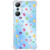 PrintiFy İnfinix Hot 20 Uyumlu Water Color 6 Baskılı Şeffaf K&ouml;şe Korumalı Antişok Kılıf