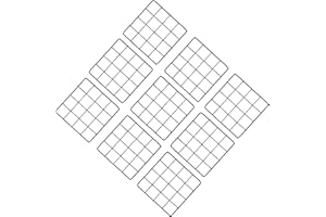 TSQZE Metallgitter Fotowand Wandgitter Fotogitter Wandgitter Regal DIY für Memo Hängen Fotos Bildern Kunst Postkarten Wanddekoration 20 * 20cm (Black-9PCS)