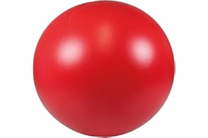 Schecker Hundespielzeug - Treibball in Rot für Hunde aus hartem Kunststoff ca. 25 cm