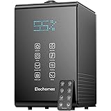 Elechomes Top-Füllung Ultraschall Luftbefeuchter 5.5L, Raumbefeuchter Warm/Kalt Dampf mit Fernbedienung und Feuchtmonitor, Du
