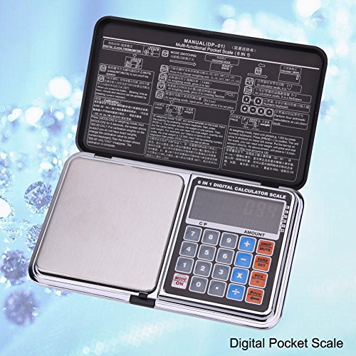 Demiawaking 500g x 0.01g Digitale Taschenwaage Hohe Präzision mit Pieces Multifunktion - 2