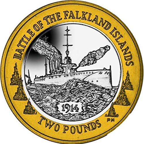 Falkland Islands 2014 Centenary of the Battle of Falkland £2 Coin