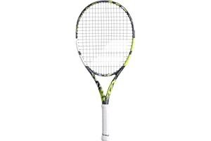 Babolat, Raquette de Tennis Modèle Pure Aero Junior 25 Gen8, Taille 635 mm, Couleur Gris Jaune Blanc, Grip 000, Conçue pour Joueurs Compétiteurs, Optimisée pour Puissance et Effets