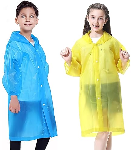 Poncho Antipioggia Usa E Getta - 4 Pezzi Multicolore - Per Festival E Outdoor - Materiale PE - Foto 10