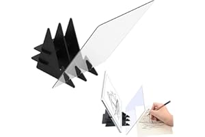 FeiOne Optisches Bild Zeichenbrett Für Handy Tablets, 13,5x20cm Optik Zeichenprojektor, Leichtes Kopierbrett Tragbares Optischer Reflexion Zeichenbrett Skizzierwerkzeug Für Kinder Studenten Künstler