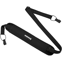 JIAHG Ukulele Strap No Drill Adjustable Canvas Shoulder Belt with ...