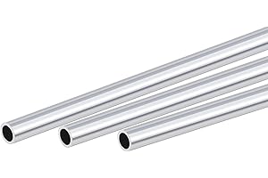 sourcing map 6063 Aluminium Rond Tube 8mm Diamètre Externe 6mm Interne Diamètre 300mm Longueur Tube Tubes 3 Pcs