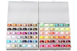 Ericetion Set de 72 bobinas de Costura, Estuche de bobinas para máquina de Coser, Carrete de Hilo Multicolor, carretes de máquina de Coser, Accesorios de Costura.