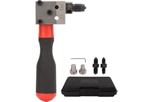 Ouitble Bördelwerkzeug, Kfz-Bördelwerkzeug-Set 3/16 Zoll 1/4 Zoll Einzel-Doppel-Bördelwerkzeug-Adapter Passend für alle Autos