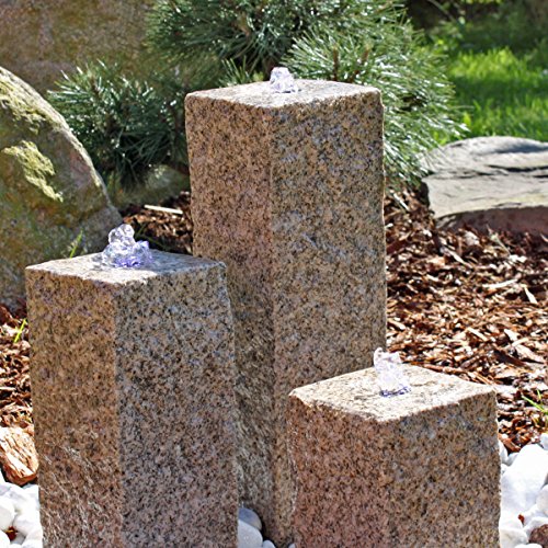 Springbrunnen Pumpe SP3 Springbrunnenpumpe mit 3x LED Ring Beleuchtung - 5