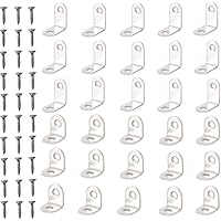 Heatigo 30 Stück Winkelverbinder L-Form Rechtwinkliges Edelstahl Ecke Klammer 90 Grad Winkel Klammern Mit Schrauben für…