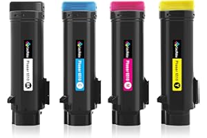 LeciRoba 6510 6515 Toner for Xerox Phaser 6510 Xerox WorkCentre 6515 Toner Cartridges 106R03480 106R03690 106R03691 106R03692 106R03477 106R03478 106R03479 106R03476 (BK:5500pages,C:4300pages,4-Pack)