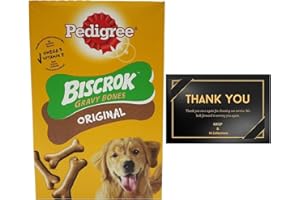 HICOLLECTIONS Pedigree Biscrock Dog Gravy Bones Dog Biscuits Low Fat Tasty Dog Treat 400g (Pack of 2)
