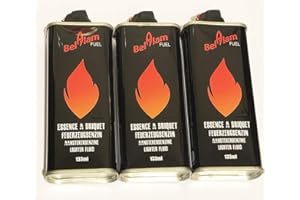 Lot de 3 Recharge Essence Briquet Zippo Compatible 133ml Belflam