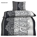 Bettwäsche Garnitur, high Class, 2, 4 oder 6 teilig Microfaser mit RV ?135×200 und gratis Gesichtstuch- Grösse 135×200 cm / 80×80 cm 4 tlg, Farbe Stuttgart - 6