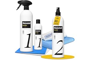 ‎NANOTOL Nanotol Sanitär Set - Easy-to-Clean Nanoversiegelung für das Badezimmer | Kalk entfernen nur mit Wasser | Spart 80% Reinigungszeit