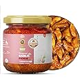 HomiePickles Garlic Pickle 250gm Tangy and Delicious Homemade Lahsun Ka Achar in Fresh (Pack of 1) (250gm)